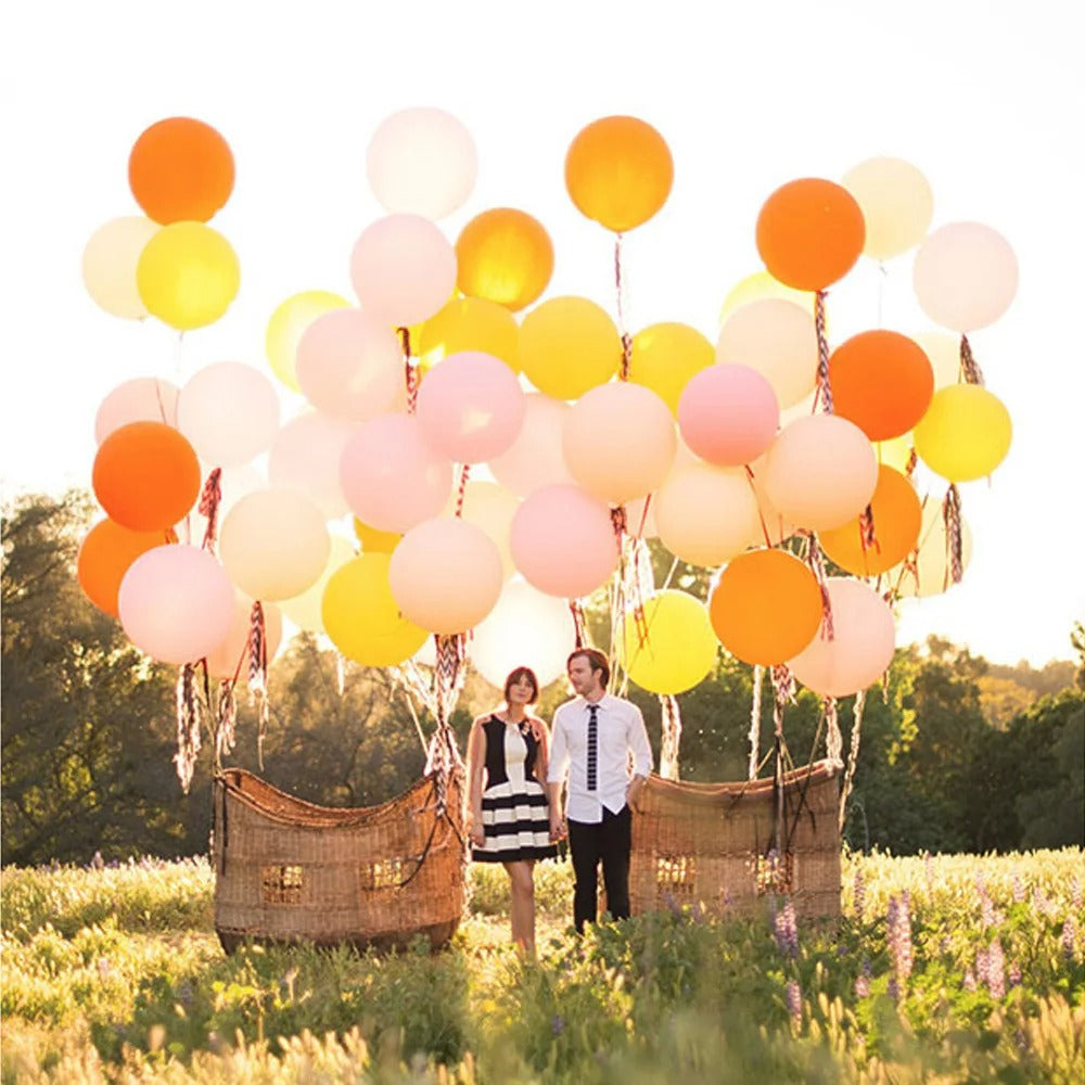 36" Large Pastel Latex Balloons – Baby Shower & Party Decor