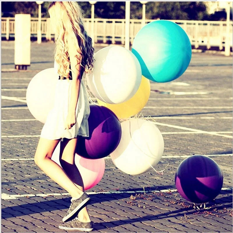 36" Large Pastel Latex Balloons – Baby Shower & Party Decor