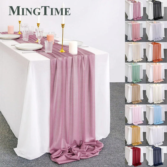 Sheer Chiffon Table Runner