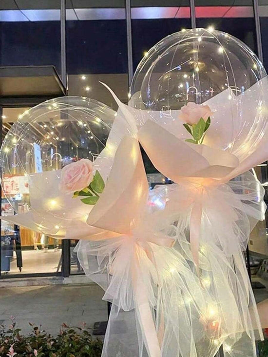 50pcs Transparent Bubble Balloon Set