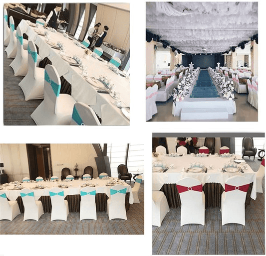 Spandex Chair Band with Bowknot for Weddings & Events
