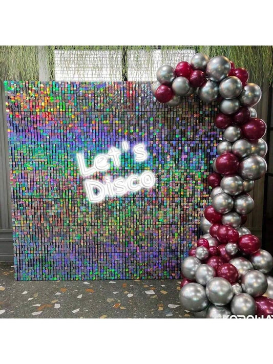 Silver Foil Fringe Tinsel Curtain