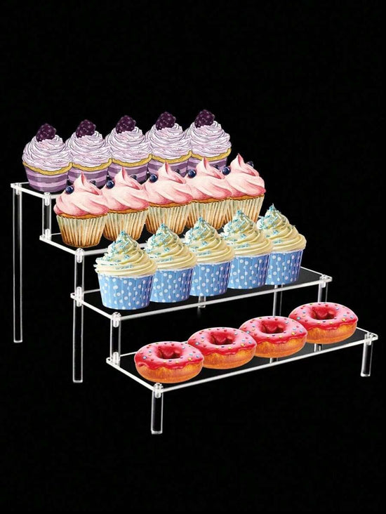 Acrylic Multi-Layer Dessert & Cake Display Stand – Wedding & Party Decor