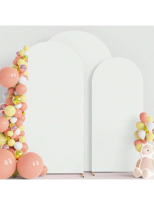 White Spandex Wedding Arch Cover – 2-Sided
