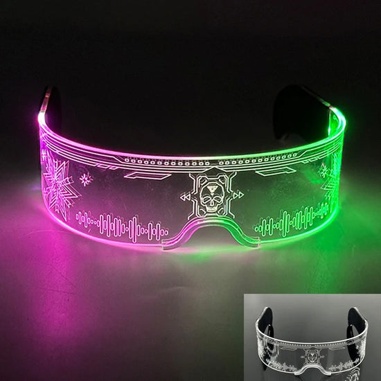 Colorful LED Party Glasses – Light-Up Eyewear for Raves & Clubs