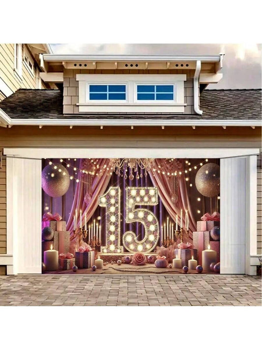 Luxury 15th Birthday Celebration Banner