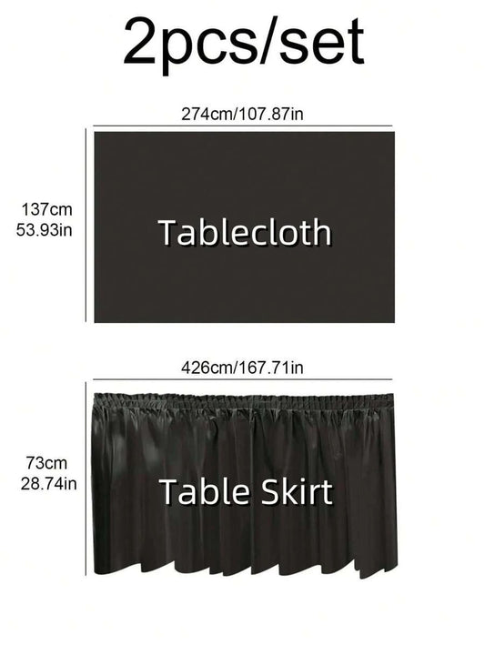Waterproof Tablecloth & Skirt Set – PEVA