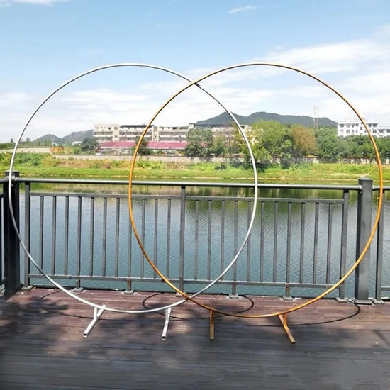 Metal Circular Wedding Arch & Balloon Stand