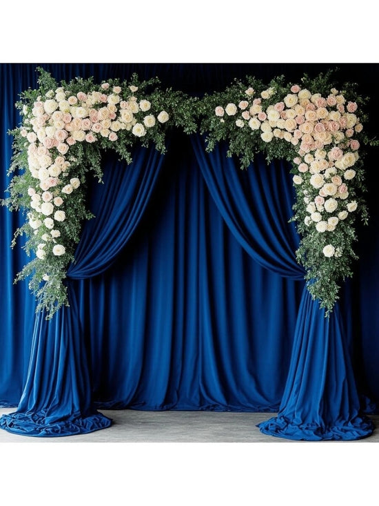 Elegant High-Elasticity Rectangular Polyester Curtain