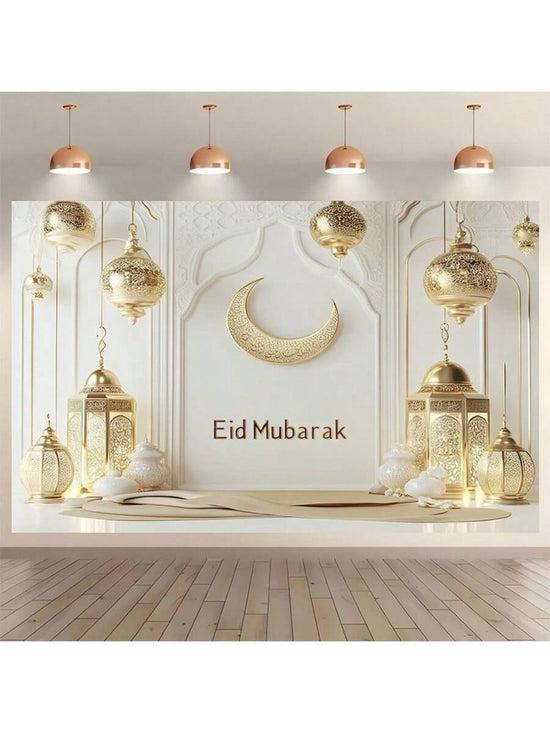 Starry Night & Mosque Islamic Backdrop – 180×110cm