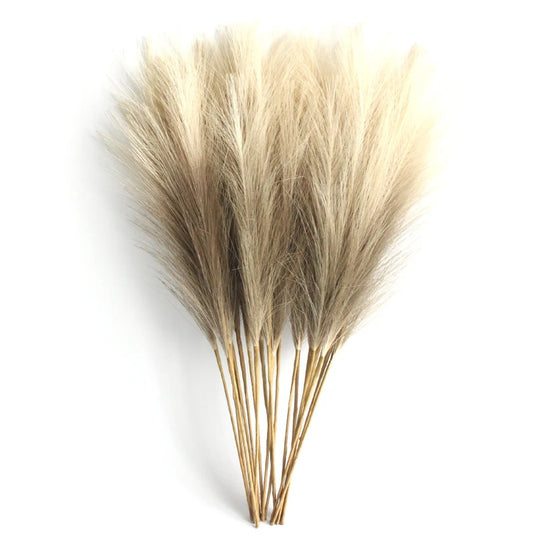 6PCS Artificial Pampas Grass Stems – Boho Floral Decor