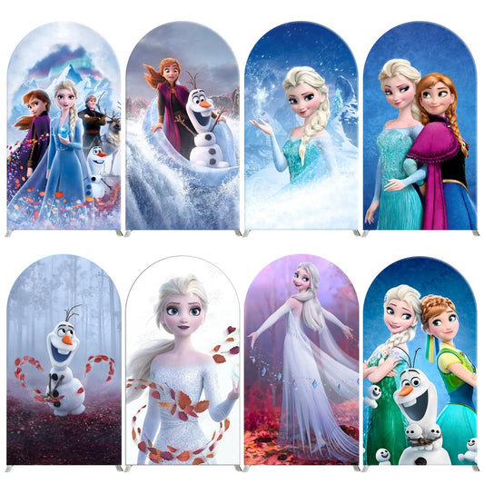 Frozen Princess Arch Backdrop Cover